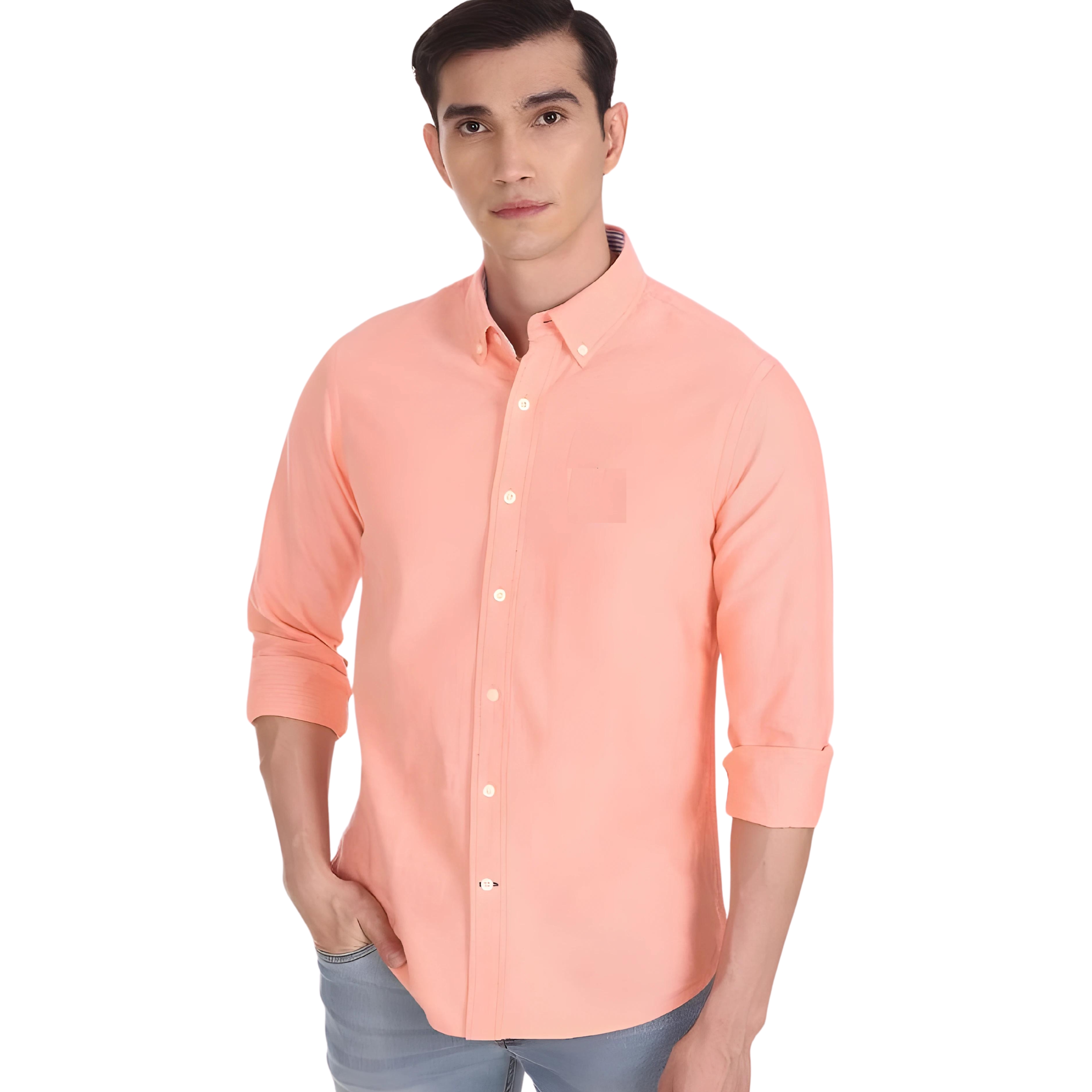 Costlay orange oxford shirt – Costlay