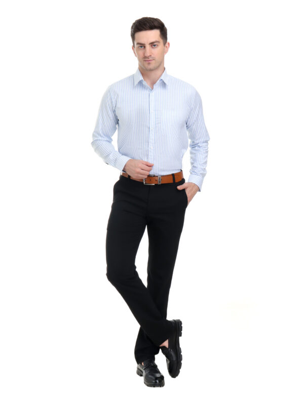 Men's Stripe Full Sleeves Shirt - Image 2