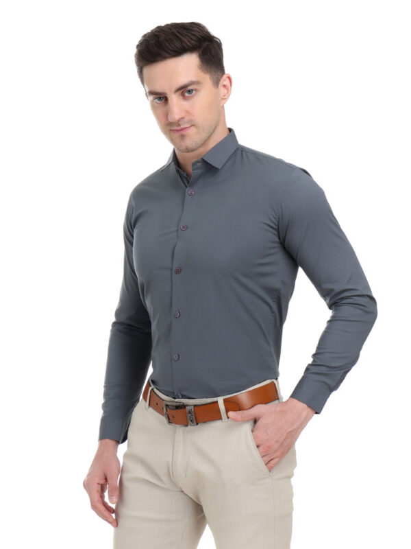 Men's Cotton Lycra Slim Fit Shirt - Image 3