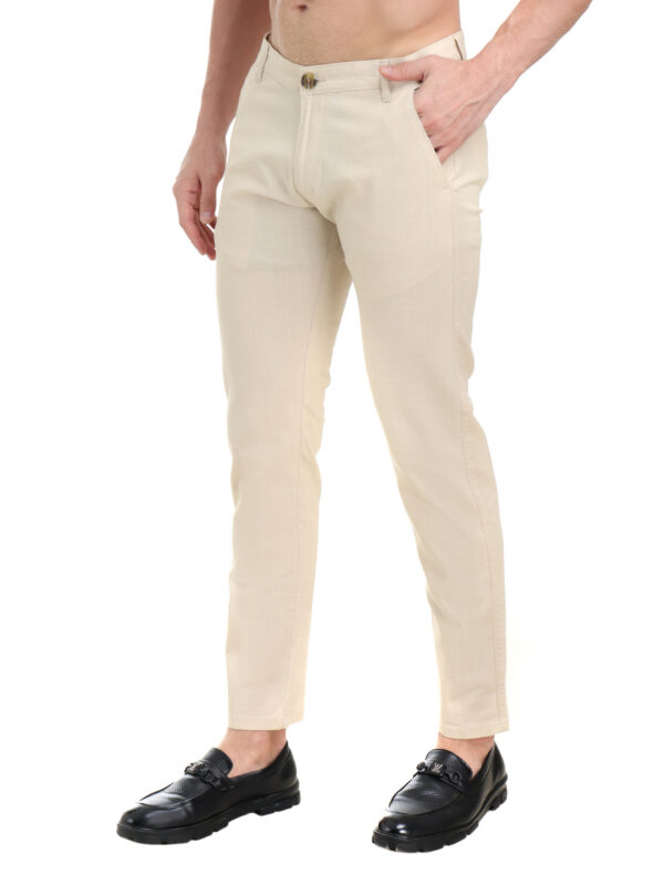Men's Linen slim fit Trouser - Image 3