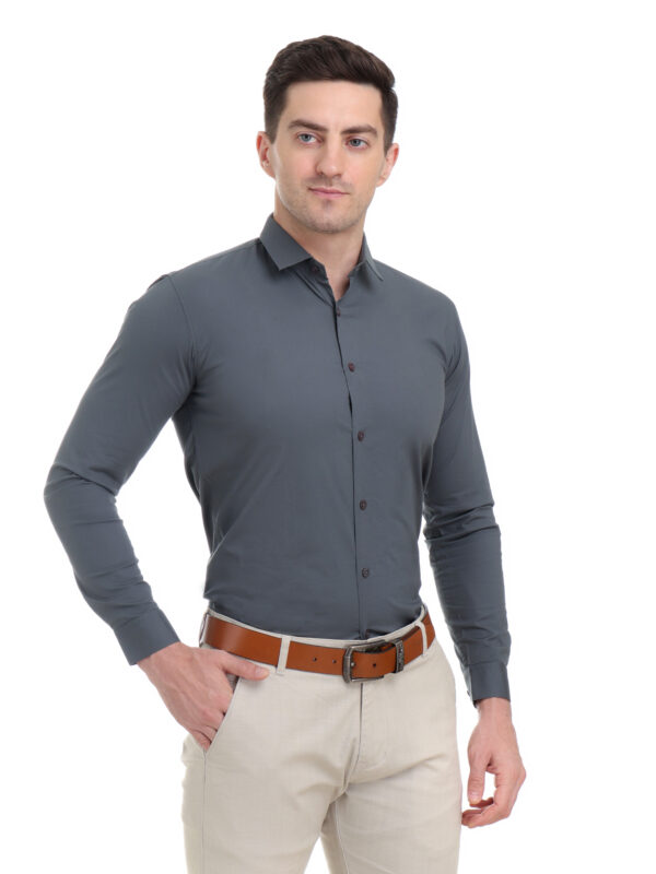 Men's Cotton Lycra Slim Fit Shirt - Image 4