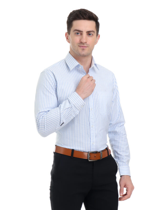 Men's Stripe Full Sleeves Shirt - Image 4