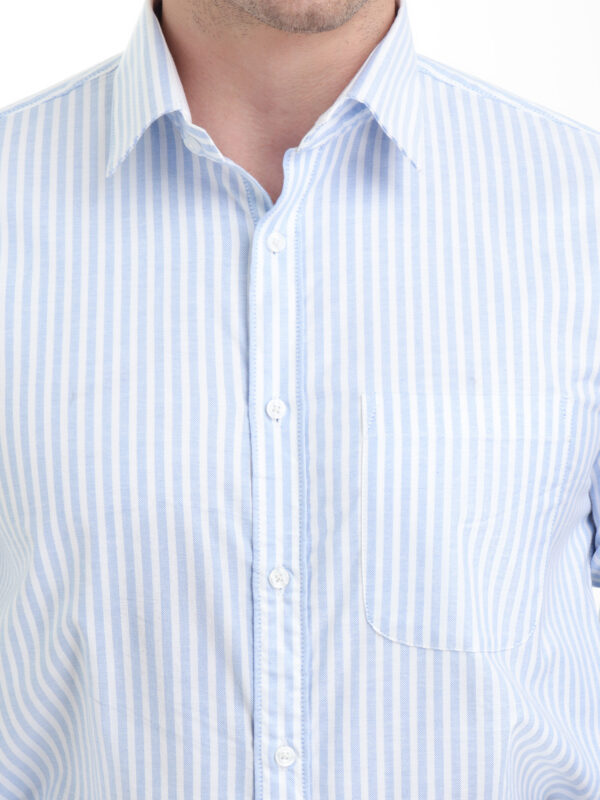 Men's Stripe Full Sleeves Shirt - Image 6