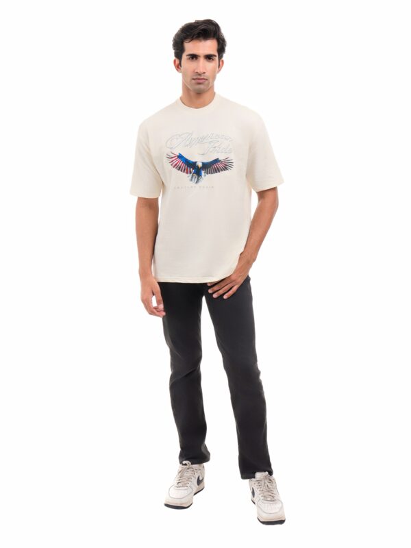Drop-Shoulder Terry T-shirts for Men - Image 2