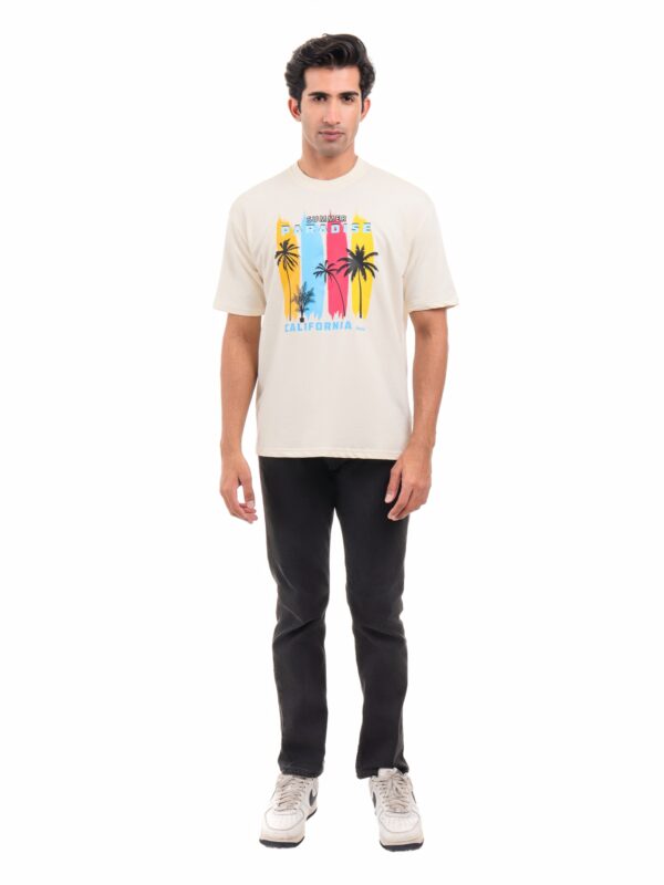 Drop-Shoulder Terry T-shirts for Men - Image 2