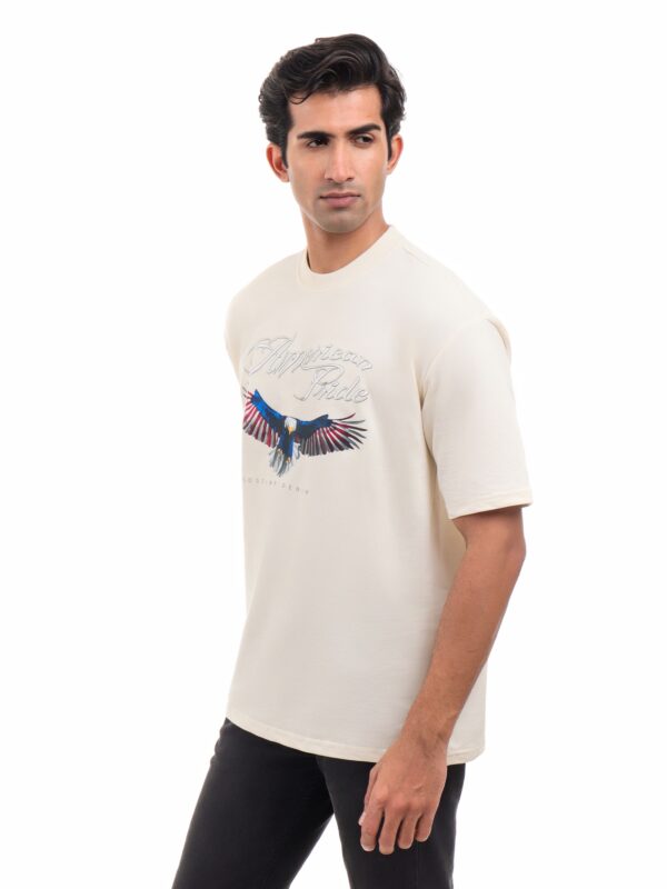 Drop-Shoulder Terry T-shirts for Men - Image 3