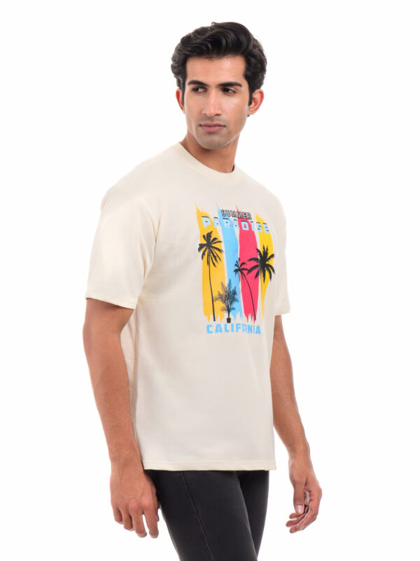 Drop-Shoulder Terry T-shirts for Men - Image 5