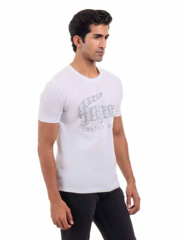 Men's Round Neck Cotton T-shirt - Image 4
